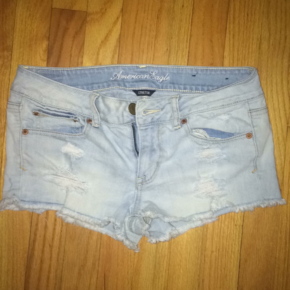 American Eagle stretch jean shorts